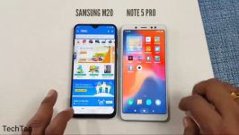 Samsung M20 vs Redmi Note 5 Pro SpeedTest Comparison 