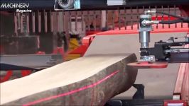 Amazing Modern Wood Sawmill Machines Extreme Automatic Wood Cutting Machine