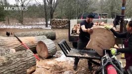 10 Amazing Automatic Firewood Processing Machine Homemade Modern Wood Cutting