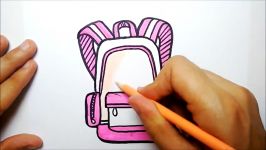 COMO DESENHAR UMA MOCHILA  VOLTA AS AULAS