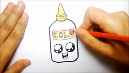 MATERIAL ESCOLAR COMO DESENHAR UMA COLA KAWAII