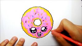 COMO DESENHAR UMA ROSQUINHA KAWAII