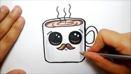 COMO DESENHAR UMA CANECA KAWAII