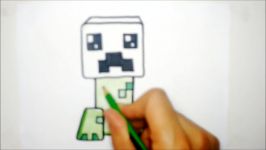 HOW TO DRAW CREPPER FROM MINECRAFT  COMO DIBUJAR MINECRAFT