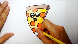 HOW TO DRAW A PIZZA  DIBUJAR PIZZA