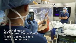 Brain tumor patient plays guitar during awake craniotomy surgery