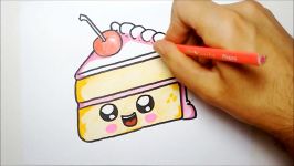 COMO DESENHAR UM BOLO KAWAII