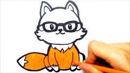 COMO DESENHAR UMA RAPOSA KAWAII  HOW TO DRAW A CUTE FOX