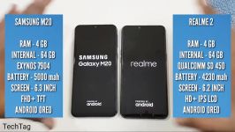 Samsung M20 vs Realme 2 SpeedTest Comparison 