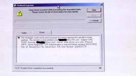 Outlook Express cannot send e mail Error 530 503 Authentication Required