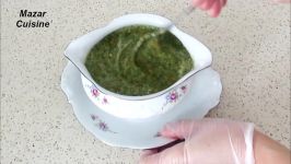 Green Chutney چتنی گشنیز نعنا بادنجانرومی