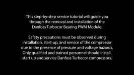 Danfoss Turbocor TT TG PWM Removal and Installation