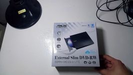 ASUS EXTERNAL SLIM DVD RW SDRW 08D2S U LITE Unboxing vid