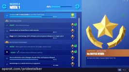 چلنج های هفته اول فورتنایت fortnite week 1 challenges