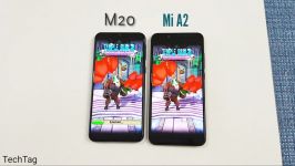 Samsung M20 vs Mi A2 SpeedTest Comparison 