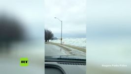 Ice tsunami Mother Nature throws up ice in Great Lakes region