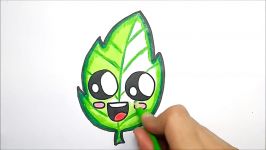 HOW TO DRAW A CUTE LEAF EASY STEP BY STEP