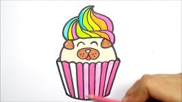 HOW TO DRAW A CUTE CUPCAKE EASY STEP BY STEP