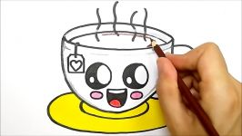 HOW TO DRAW A CUP OF TEA CUP OF COFFEE