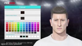 آموزش ساخت فیس لواندوفسکی بازیکن بایرن در pes 2018