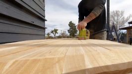 How to Whitewash Cedar and make a Modern Dining Table