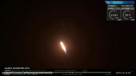 فیلم پرتاب Falcon 9 همراه ماهواره مخابراتی ماهنورد