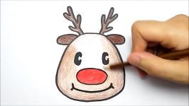 HOW TO DRAW A CHRISTMAS REINDEER