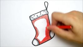 HOW TO DRAW CHRISTMAS SOCK