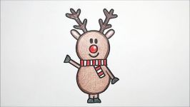 HOW TO DRAW CHRISTMAS REINDEER