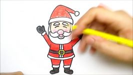 HOW TO DRAW SANTA CLAUS  COMO DIBUJAR PAPA NOEL