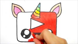 HOW TO DRAW A CUTE YOUTUBE LOGO