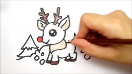 HOW TO DRAW A CHRISTMAS REINDEER