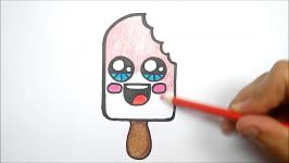 HOW TO DRAW AND COLORING ICE CREAM