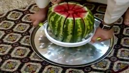 قاچ کردن هندوانه به صورت مدرن