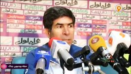 شب های فوتبالی 97  کنفرانس خبری پس بازی سپیدرود  استقلال خوزستان
