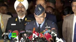 Joint news conference on Kashmir by Indian Air Force and Army