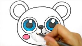 HOW TO DRAW A CUTE BEAR STEP BY STEP  o desenhar um urso fofinho