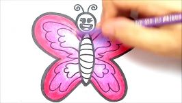 HOW TO DRAW A CUTE BUTTERFLY EASY STEP BY STEP  COMO DESENHAR UMA BORBOLETA