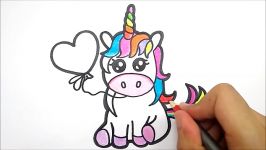 HOW TO DRAW A CUTE UNICORN  COMO DESENHAR UM UNICORNIO