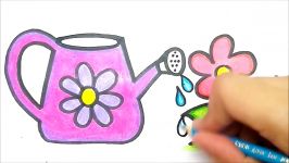 HOW TO DRAW WATERING CAN  COMO DESENHAR UM REGADOR