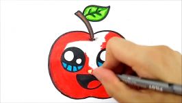 HOW TO DRAW A APPLE  COMO DESENHAR UMA MAÇÃ