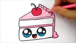 HOW TO DRAW A CAKE  COMO DESENHAR UM BOLO KAWAII