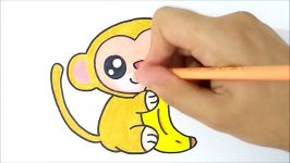 HOW TO DRAW A CUTE MONKEY  COMO DESENHAR UM MACACO