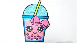 HOW TO DRAW A CUTE MILK SHAKE  COMO DESENHAR UM MILK SHAKE KAWAII