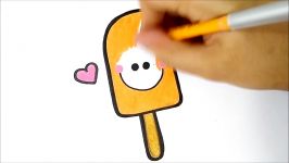 HOW TO DRAW ICE CREAM EASY STEP BY STEP  COMO DESENHAR UM SORVETE