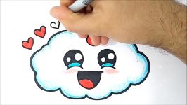 HOW TO DRAW A CUTE CLOUD  COMO DESENHAR UMA NUVEM KAWAII