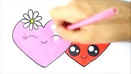 HOW TO DRAW A CUTE HEART  COMO DESENHAR UM CORAÇÃO KAWAII