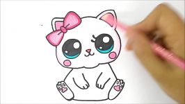 HOW TO DRAW A CUTE CAT  COMO DESENHAR UM GATINHO KAWAII