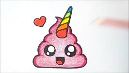 HOW TO DRAW A CUTE POO  COMO DESENHAR UM COCO KAWAII