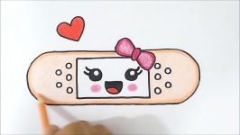 HOW TO DRAW A CUTE BAND AID COMO DESENHAR UM CURATIVO KAWAII